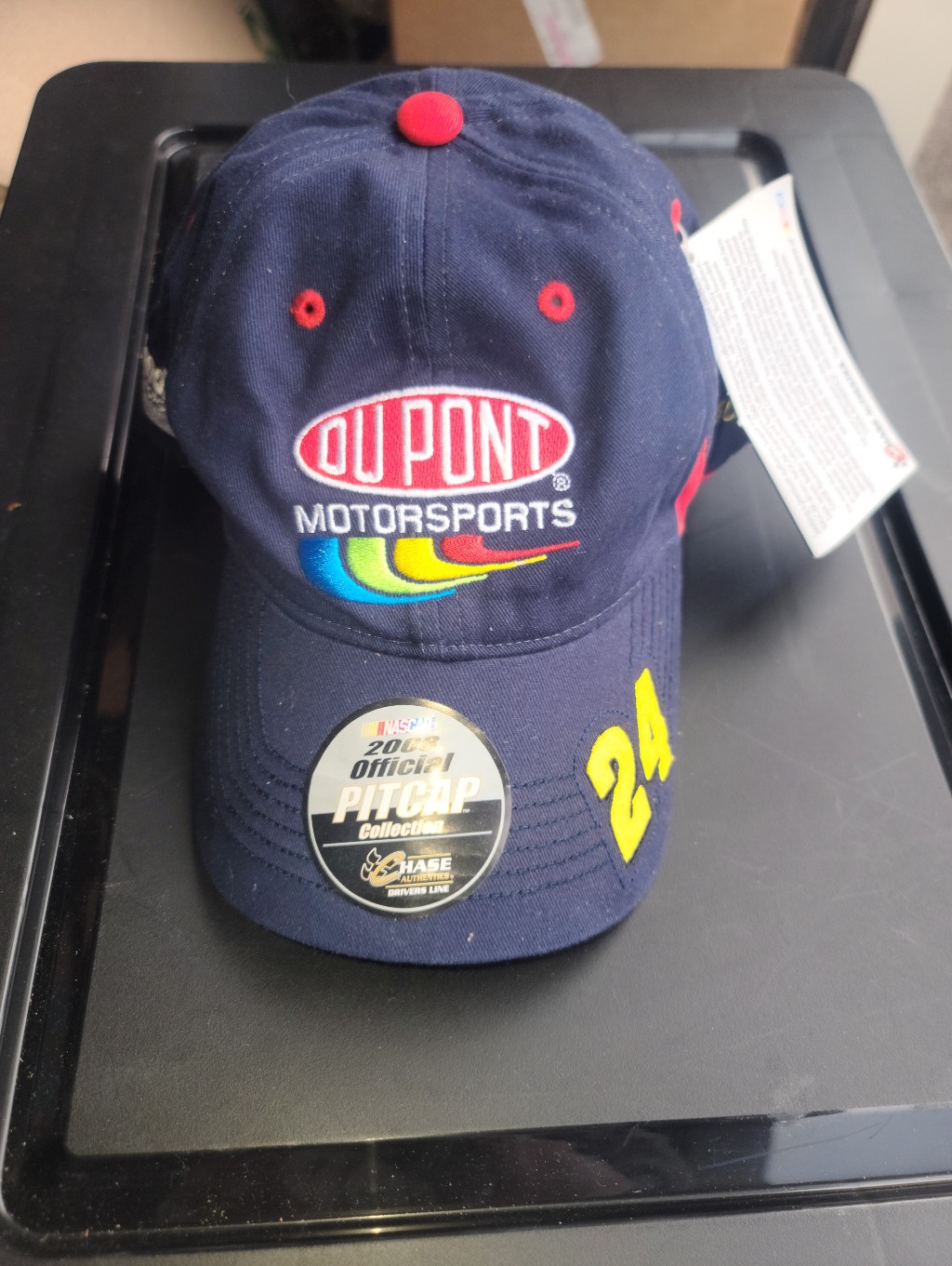 Dupont Motorsports Navy Racing Cap With Yellow 24